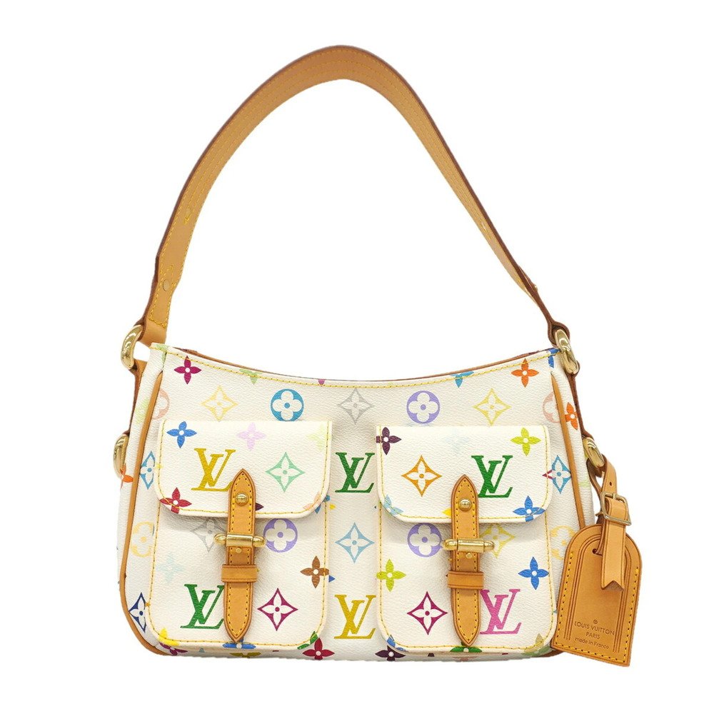 Louis Vuitton Monogram Multicolor Lodge PM Shoulder Bag M40053 Blanc (Women's)
